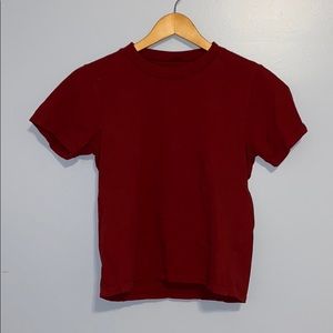 red tee